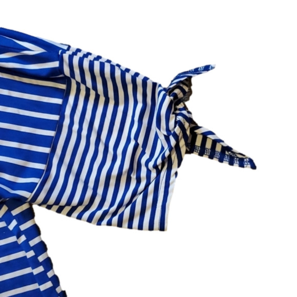 SUZANNE Betro Stripe Ruffled Hem Tunic M - Picture 7 of 15